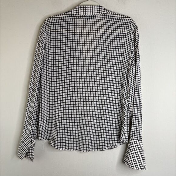 Reformation Checkered Button Up Top - Picture 6 of 7